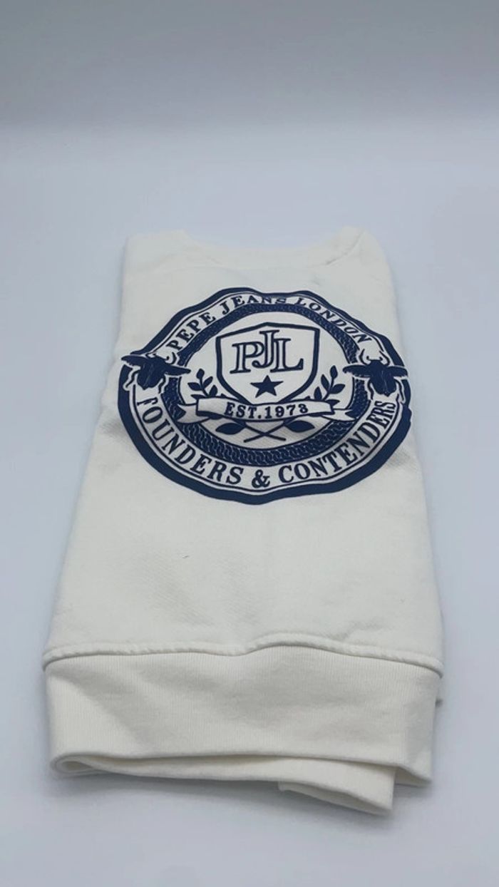 Sweat shirt Pepe jeans ecru - 8 ans - photo numéro 9