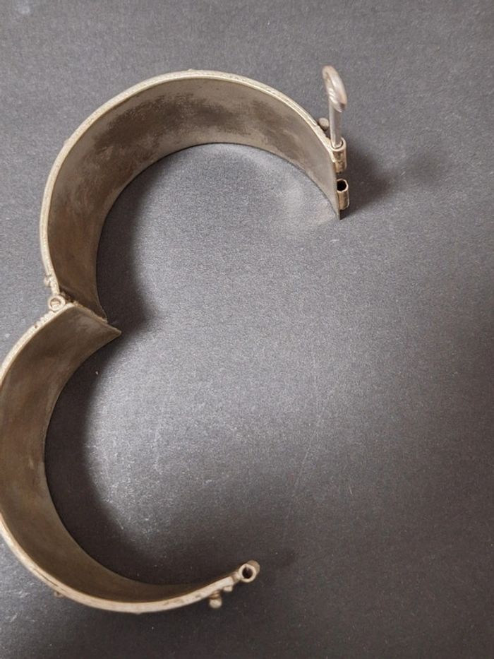 Manchette bracelet berbère ancien vintage - photo numéro 10