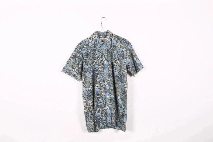 Chemisette vintage 90's en coton motif fleurs (#240662)