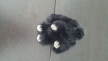 Peluche lapin noir