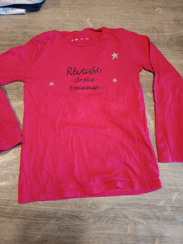 T shirt ml 10 ans fille