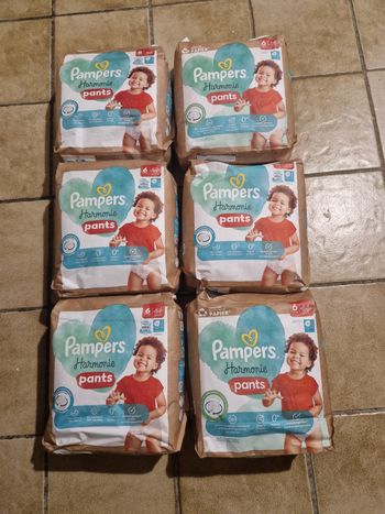 144 couches Pampers Harmonie pants taille 6