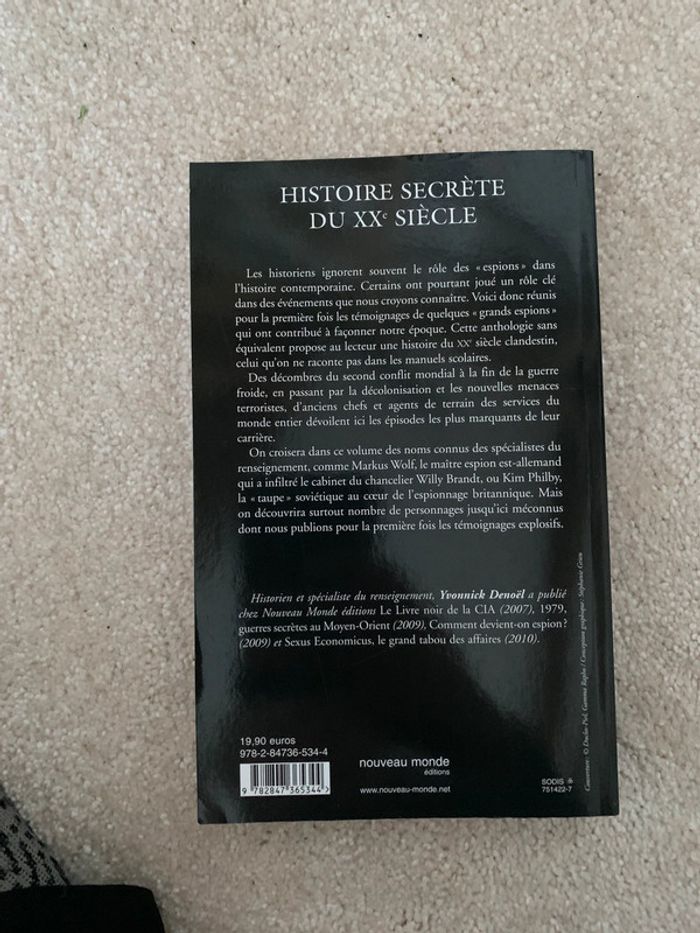 Livre "Histoire secrète du XXe siècle" d'Yvonnick Denoël - photo numéro 3