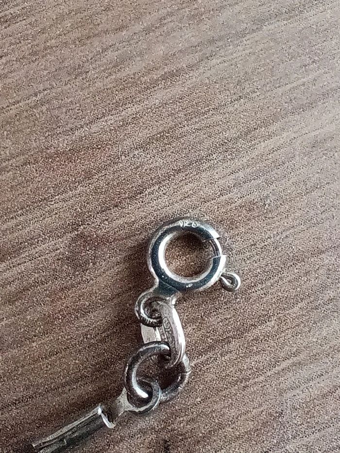 Collier ambre et argent - photo numéro 7