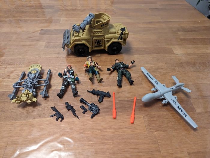 Ensemble militaire figurine 10 cm - photo numéro 3