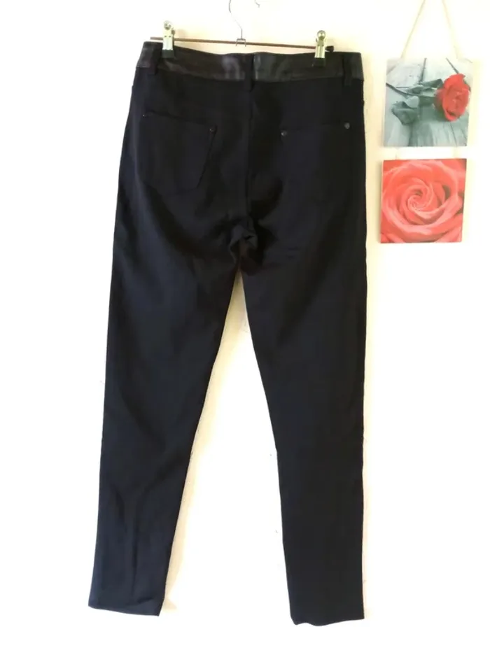 🌸Pantalon bi-matière, BS Jeans, Taille 42 - photo numéro 4