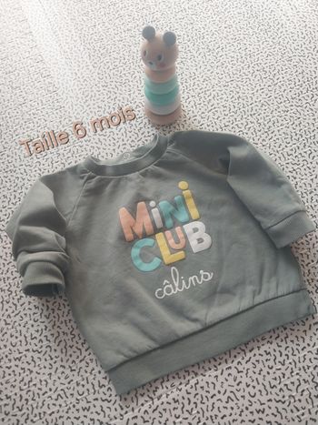 Sweat bébé Mots d’Enfants – Mini Club câlins (6 mois)