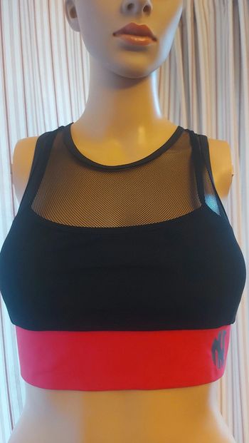 Brassière de sport noir et rose Njie taille S