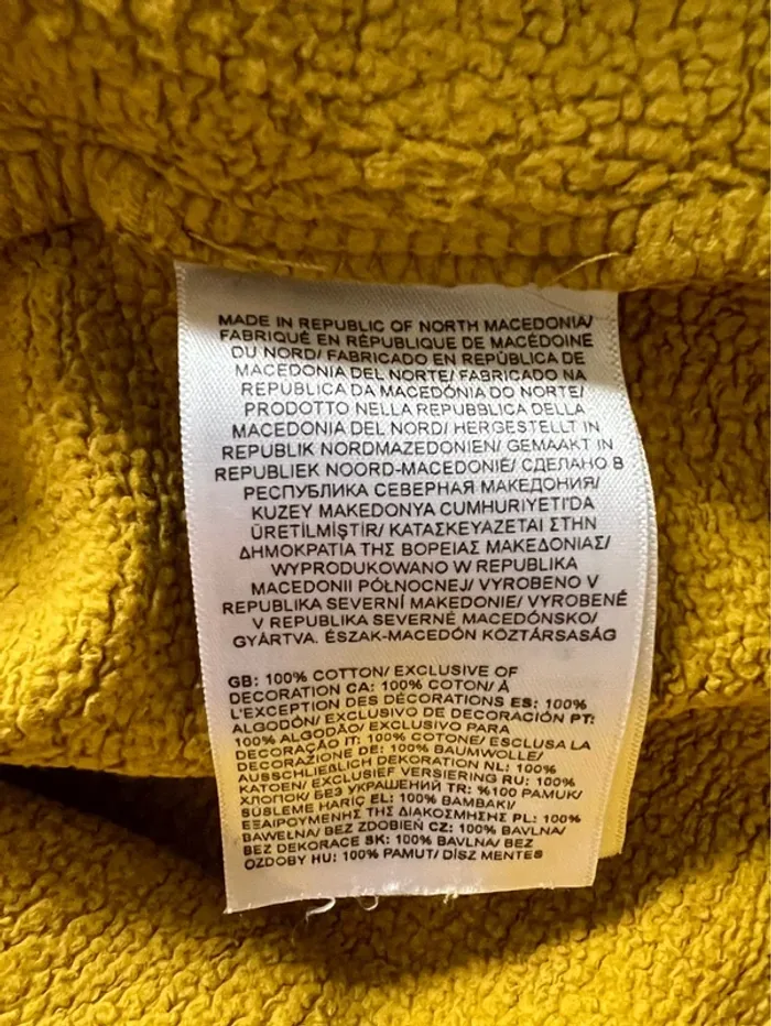 Hoodie sweat à capuche The North Face Jaune - taille M - photo numéro 8