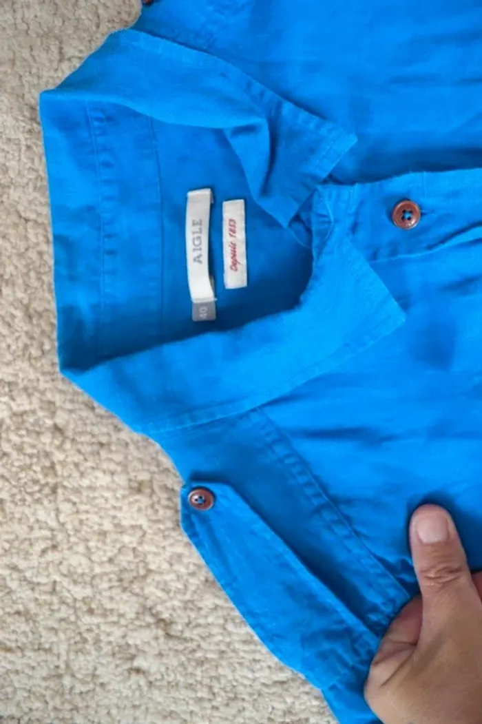 Chemise en lin  Aigle  - Taille L - photo numéro 2