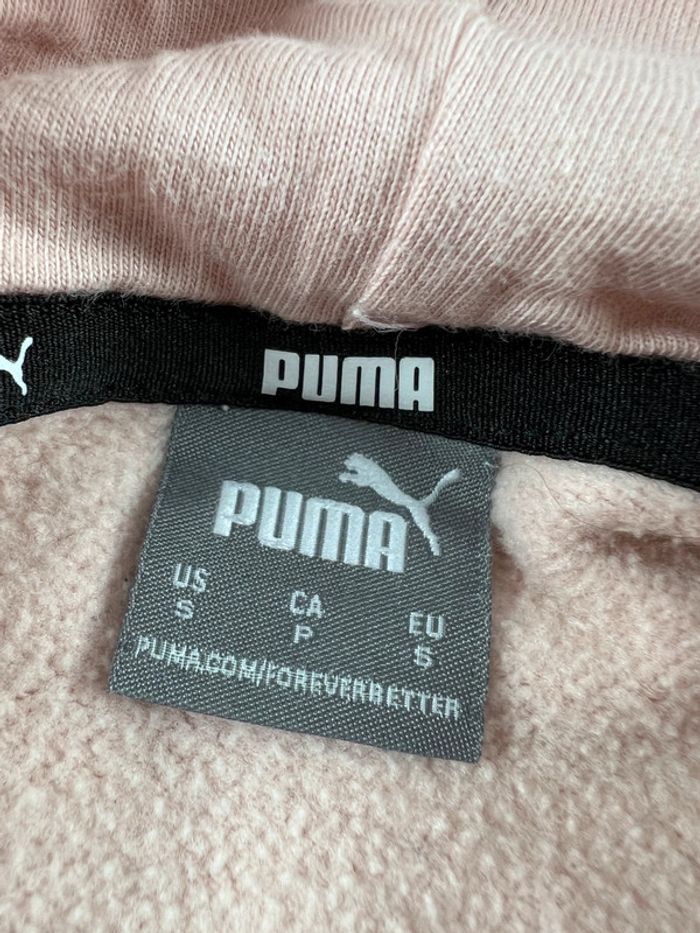 Sweat à Capuche Puma Beige Taille S - photo numéro 7