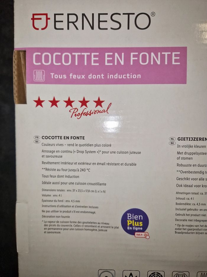 Cocotte en fonte 4 litres NEUVE - photo numéro 6
