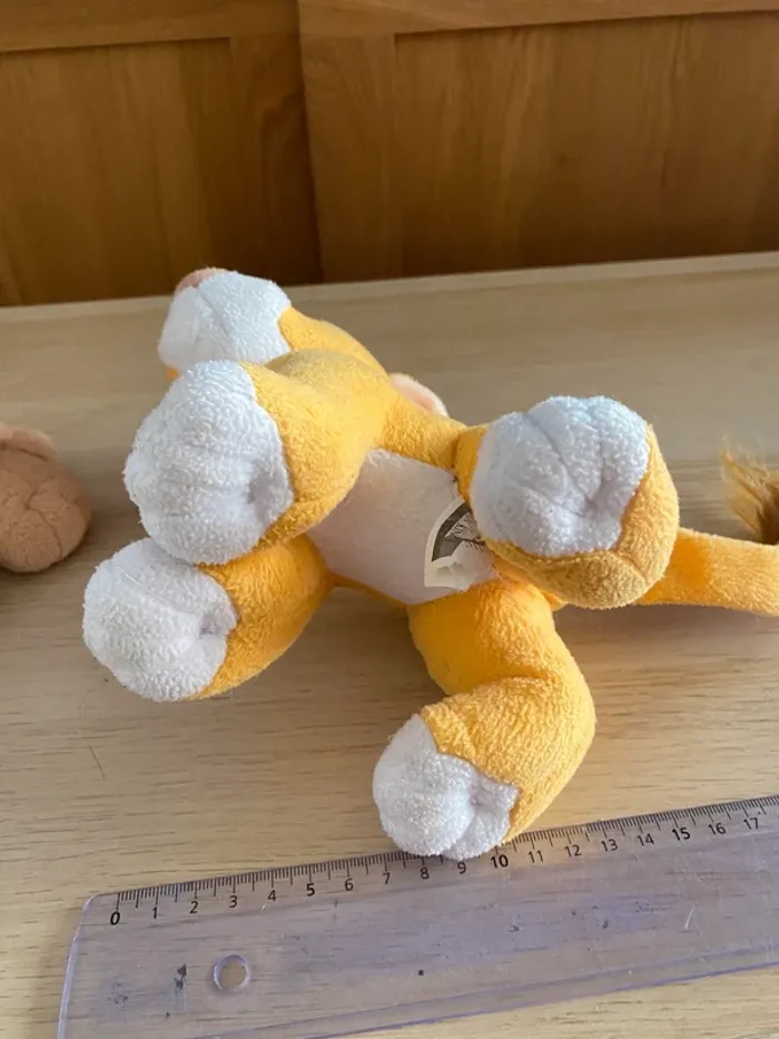 Peluches Disney roi lion King Simba Nala lionceau nez aimanté plush 1995 - photo numéro 14