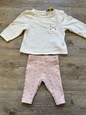 ensemble à cœurs – Tape à l’œil – Taille 3 mois