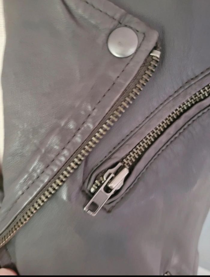 Gilet en cuir maje taille 2 - photo numéro 3