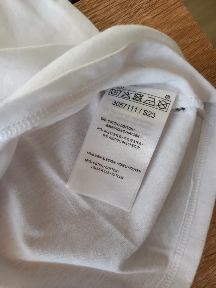 Tee-shirt blanc fille 10 ans - photo numéro 4