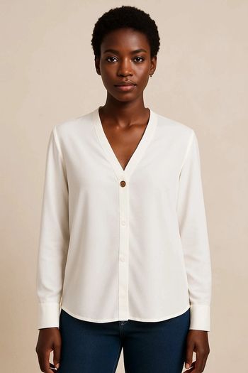 Blouse Mango blanche