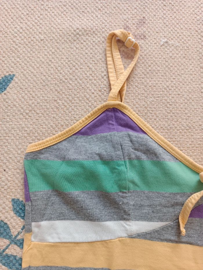 Chemise de nuit rayé multicolore débardeur S 36/38 - photo numéro 2