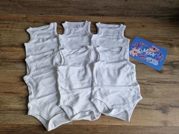 Lot de 6 bodies sans manches Kiabi
