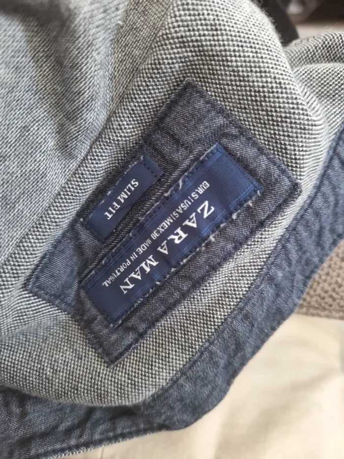 Beau pola zara homme gris taille s Très bon état - photo numéro 7