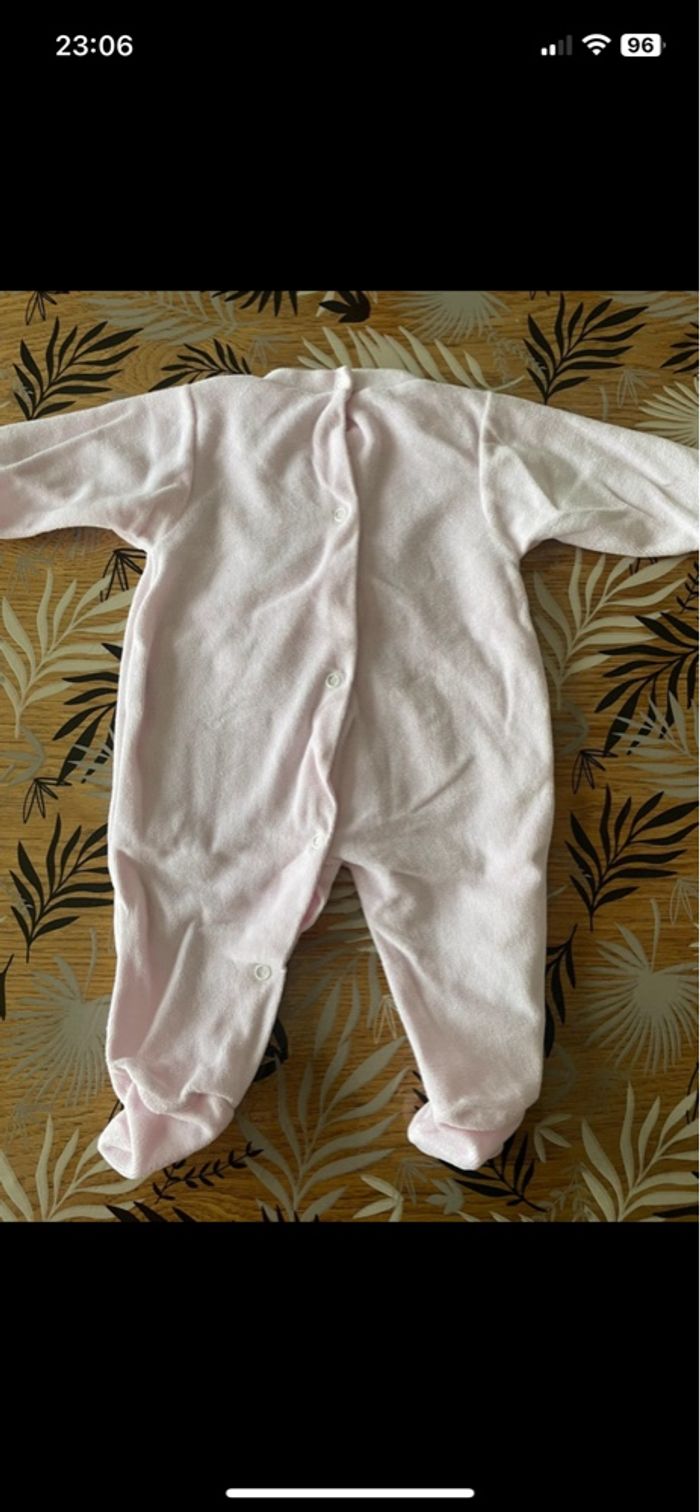 Pyjama 1 pièce rose petit chat fruit de ma passion bb 3 mois - photo numéro 6