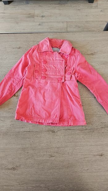Veste vieux rose légère, à manches longues, Okaïdi, 6 ans