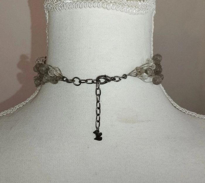 Collier choker perles grises Agatha - photo numéro 3
