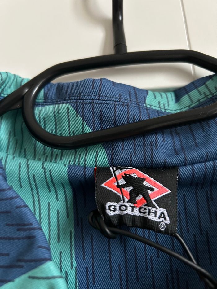 Veste zippée Gotcha Rain Camo Bleu & Menthe Neuve Homme Taille M - photo numéro 8
