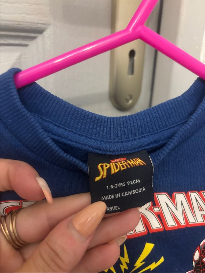 Sweat Spiderman 2 ans - photo numéro 2