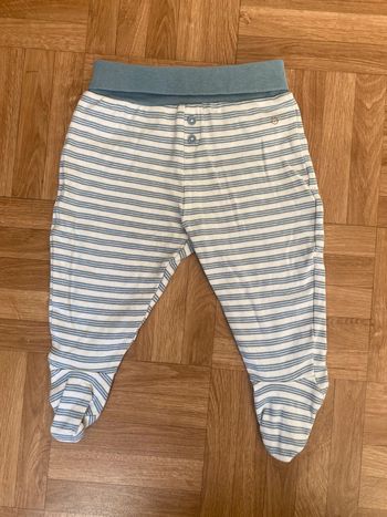 Pantalon à rayures bleu taille 12 mois Obaïbi (NEUF)