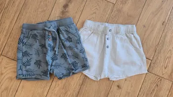 Lot 2 short garçon Kiabi - 18 mois