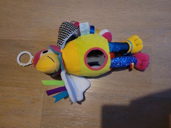 Lot de 2 doudous avec anneau d'accroche