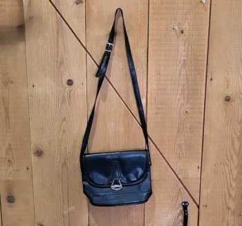 Sac bandoulière vintage noir - Bon état