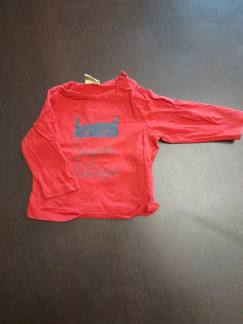 T-shirt rouge 6 mois