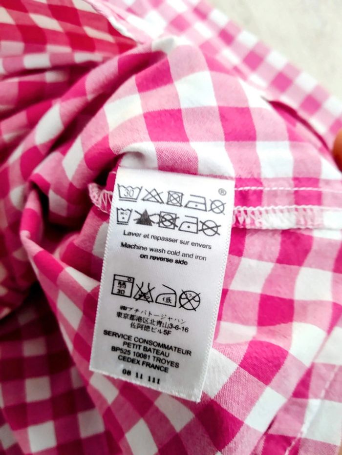 Jolie chemise vichy Petit Bateau 6 ans - photo numéro 5