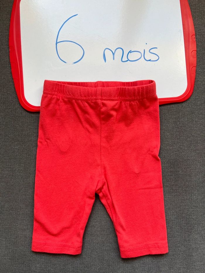 Legging rouge 6 mois