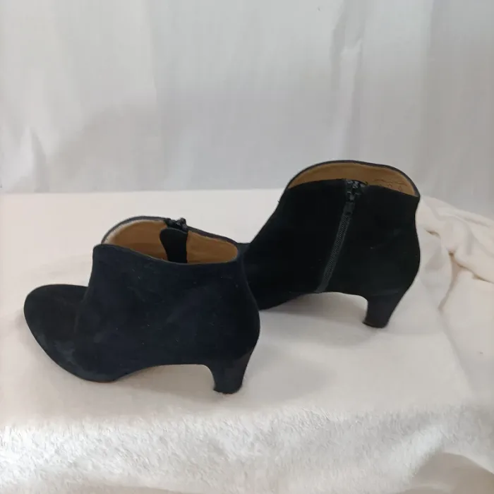 Boots croûte de cuir - La botte Chantilly - Taille 36 1/2 Bottine cuir noir - photo numéro 3