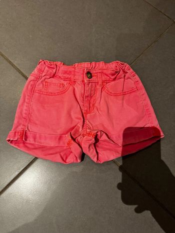 Short / Bermuda en jean avec 2 poches devant & 2 poches derrière - Lili Marelle - Rose - 6 ans
