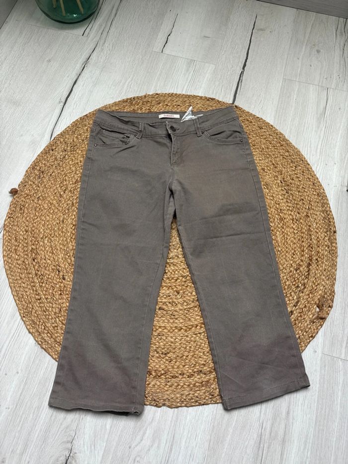 Pantacourt marron