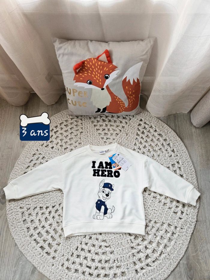 Boy: sweat Pat Patrouille 3 ans