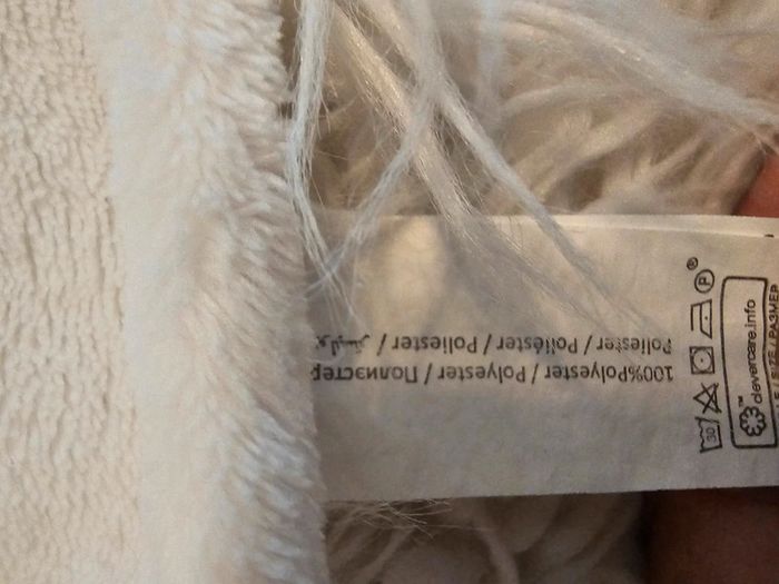 Couverture blanche kimadi - photo numéro 5