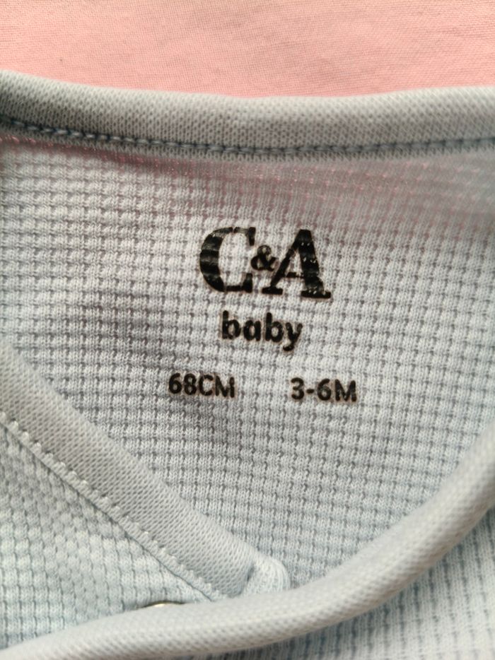 Pijama garçon C&A bleu dinosaure 68 cm - photo numéro 3