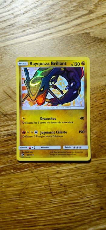 Carte pokemon Rayquaza Brillant 56/73