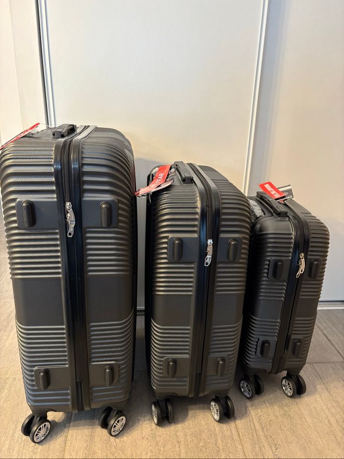 Lot de 3 valises grises Geographical Norway - photo numéro 2