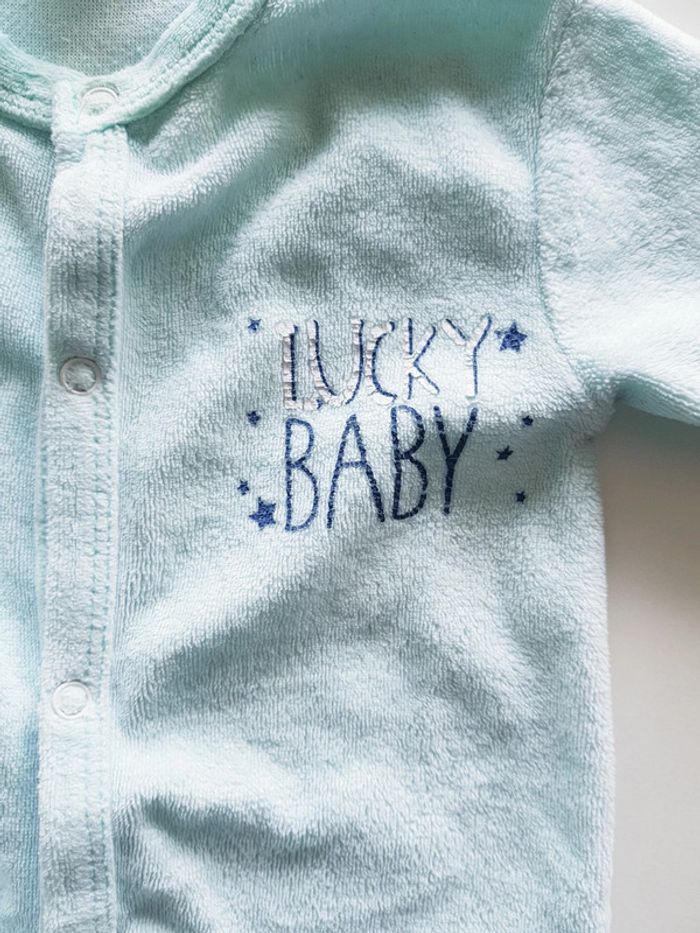 Grenouillère / pyjama une pièce / dors bien en velours (1 mois) - photo numéro 2