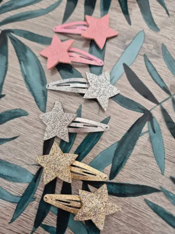 Barrettes étoiles x6