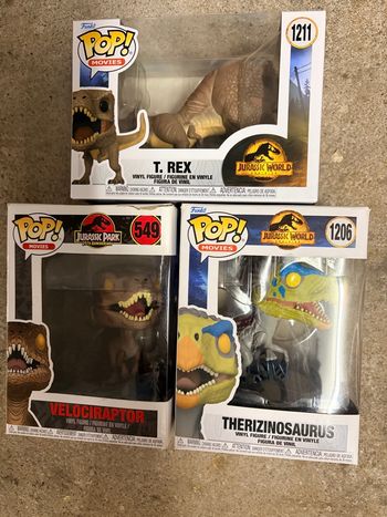 Funko pop jurassic Park lot 
