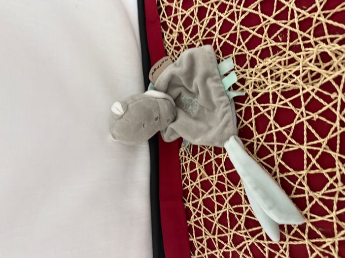 Hippolyte l'hippopotame NATTOU doudou plat beige - photo numéro 2