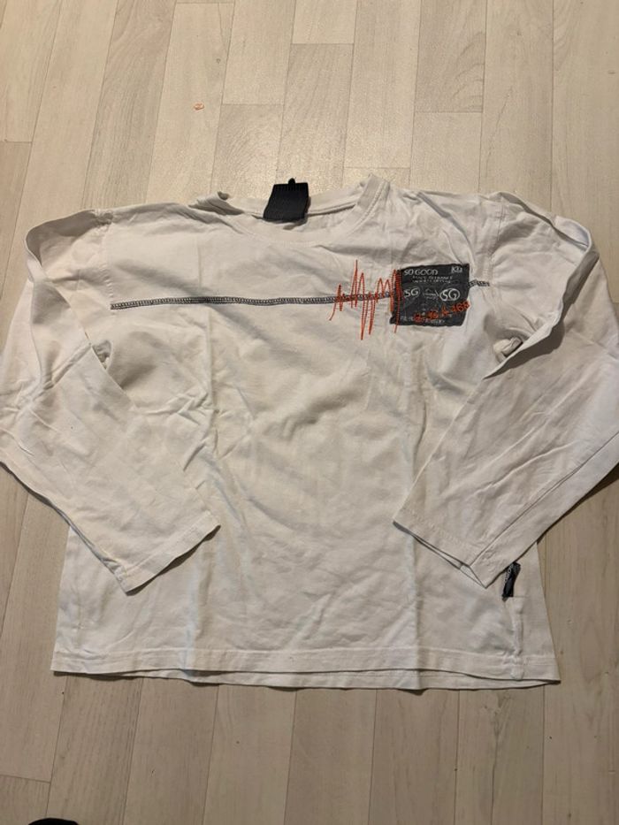 T-shirt so good 12 ans blanc manches longues très bon état