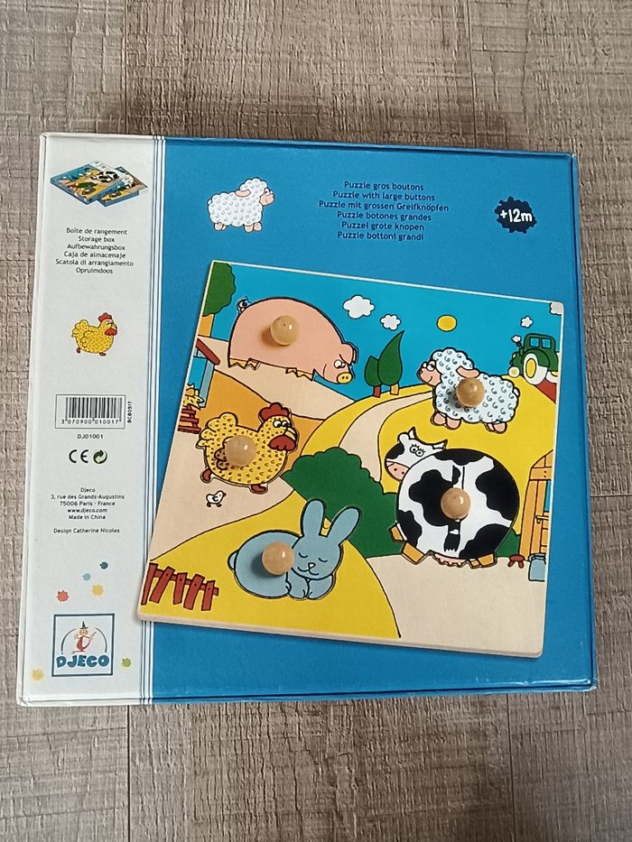 Puzzle 12 mois forme ferme colorée Djeco - photo numéro 4